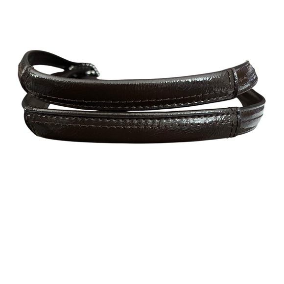 Coach Chocolate Brown Signature Stripe Tote F25771 - Picture 8 of 9